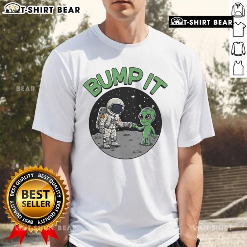 Top Bump It Alien T-Shirt featuring a vibrant alien graphic, perfect for sci-fi fans and casual wear.
