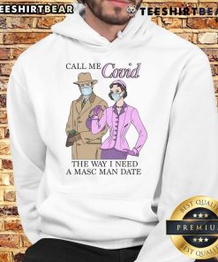 Trendy hoodie with 'Call Me Covid' slogan, perfect for casual outings and showcasing unique fashion style.