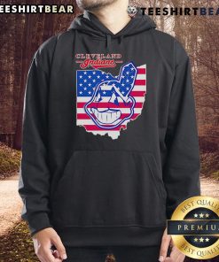 Stylish Cleveland Indians map hoodie featuring a vibrant design, perfect for fans and casual wear.
