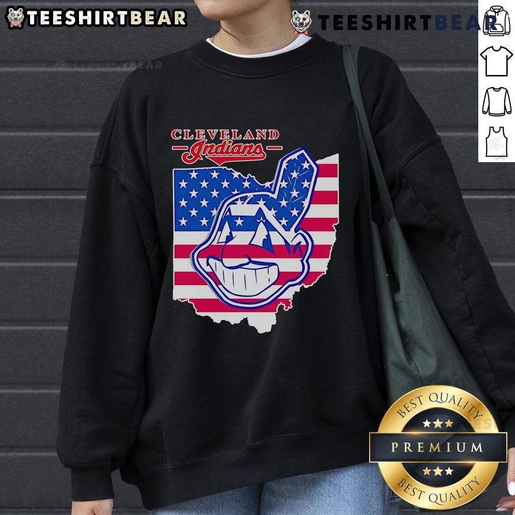 Top Cleveland Indians Map Sweatshirt Cozy Top Cleveland Indians map sweatshirt featuring iconic team logo and vibrant colors, perfect for baseball fans.