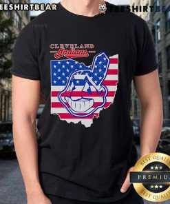 Top Cleveland Indians Map T-Shirt featuring a stylish design showcasing the team's logo and vibrant city map background.