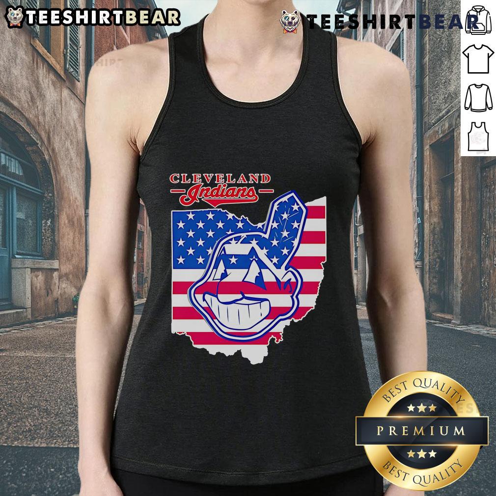 Top Cleveland Indians Map Tank Top Stylish Top Cleveland Indians Map Tank Top featuring a vibrant map design, perfect for baseball fans and summer wear.