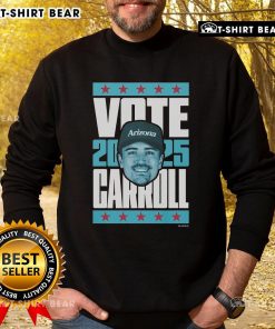 Alt Text: Top Corbin Carroll 2025 Vote Sweatshirt featuring bold graphics and a stylish design for baseball fans.
