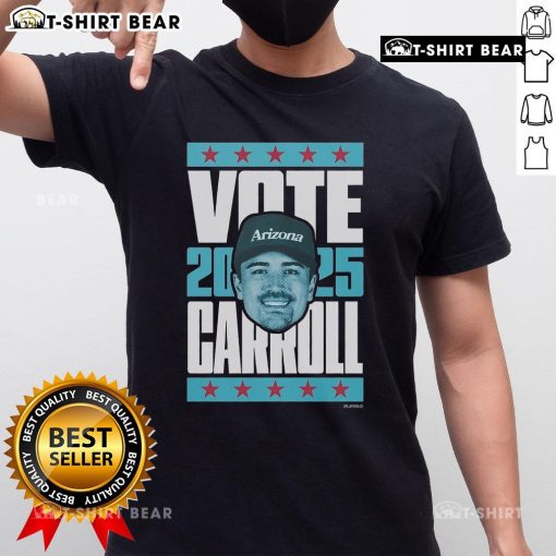 Top Corbin Carroll 2025 Vote T-Shirt featuring bold graphics, perfect for fans supporting the star player.