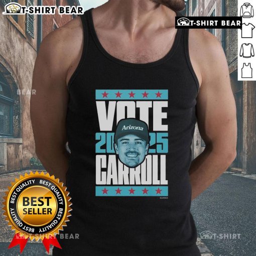 Top Corbin Carroll 2025 Vote Tank Top featuring bold graphics supporting Corbin Carroll's campaign for 2025.