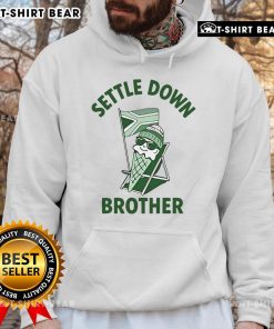 Alt Text: Top Dan Corder Ice Cream Settle Down Brother hoodie design featuring vibrant colors and playful graphics.