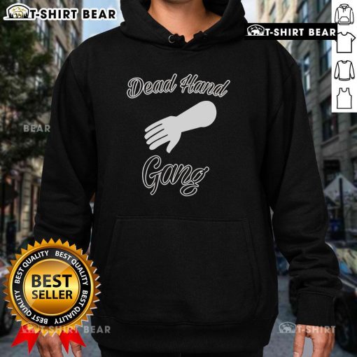 Top Dead Hand Gang Hoodie featuring a unique graphic design, perfect for streetwear fans and casual outfits.