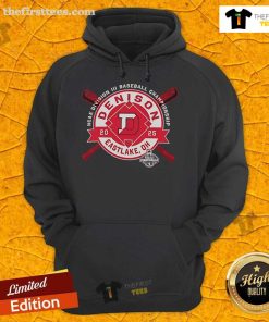 Top Denison University NCAA Division III Baseball Championship hoodie in Eastlake, OH, 2025 design for fans and players.