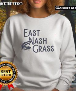 Cozy Top East Nashville Grass Catfish sweatshirt in a vibrant design, perfect for casual wear and showcasing local pride.