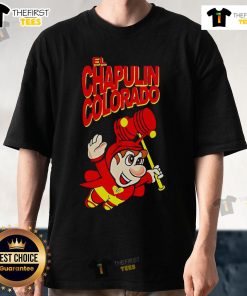 Top El Chapulin Colorado El Chavo logo T-Shirt featuring colorful design and iconic character graphics.