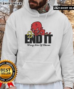 Top-End-It Devil Wrong Side of Heaven Hoodie featuring a bold graphic design and trendy style for casual wear.