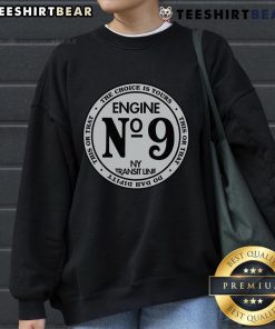 Top Engine 9 sweatshirt featuring New York Transit Line design, perfect for transit enthusiasts and stylish commuters.