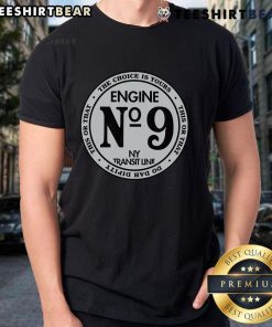 Top Engine on the New York Transit Line T-Shirt featuring vintage train graphics and bold typography for train enthusiasts.