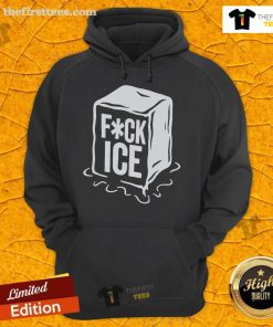 Trendy Top-Fck-ICE-Print-Hoodie featuring bold graphic design, perfect for casual streetwear fashion enthusiasts.