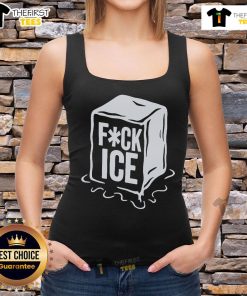 Stylish Top-Fck-ICE-Print-Tank-Top featuring bold graphic design, perfect for casual summer outfits and fashion-forward looks.