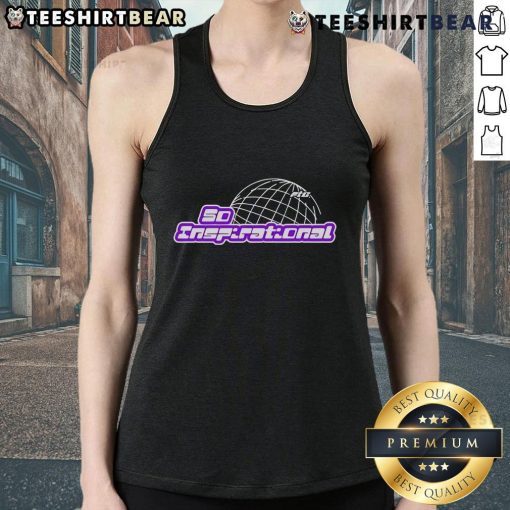 Alt Text: Top Flight Reacts inspirational globe tank top showcasing a vibrant design, perfect for casual summer wear.