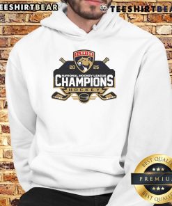 Florida Panthers Back To Back NHL Stanley Cup Champions hoodie featuring team logo and championship design.