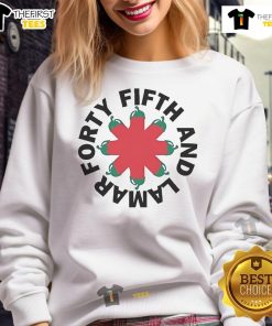Stylish Top Forty-Fifth and Lamar sweatshirt featuring a modern design, perfect for casual wear and street style.