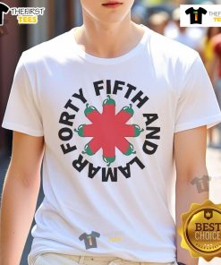 Top Forty Fifth And Lamar T-Shirt featuring a stylish design and vibrant colors, perfect for casual wear enthusiasts.