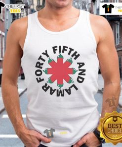 Stylish Top Forty-Fifth And Lamar Tank Top showcasing a trendy design, perfect for casual summer outings.