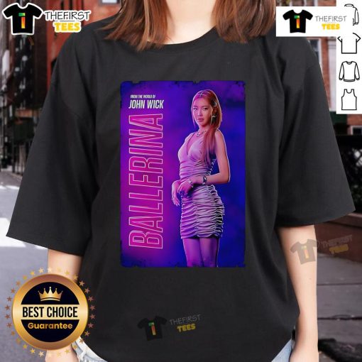 Stylish John Wick Ballerina ladies tee featuring bold graphic design and comfortable fit for fans of the franchise.