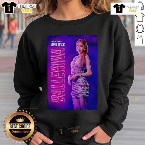 Stylish John Wick Ballerina sweatshirt featuring a bold design, perfect for fans of the action-packed franchise.