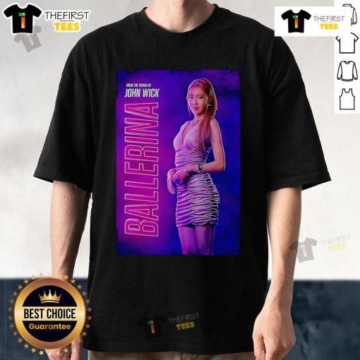 Stylish 'Top From The World Of John Wick Ballerina' T-Shirt featuring iconic graphics and bold design for fans.