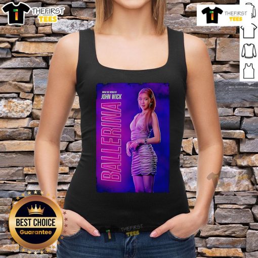 Stylish tank top inspired by John Wick Ballerina featuring a sleek design and bold graphics for fans and collectors.