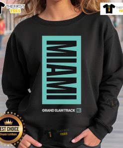 Top Grand Slam Track Miami Sweatshirt featuring a stylish design, perfect for sports fans and casual wear.
