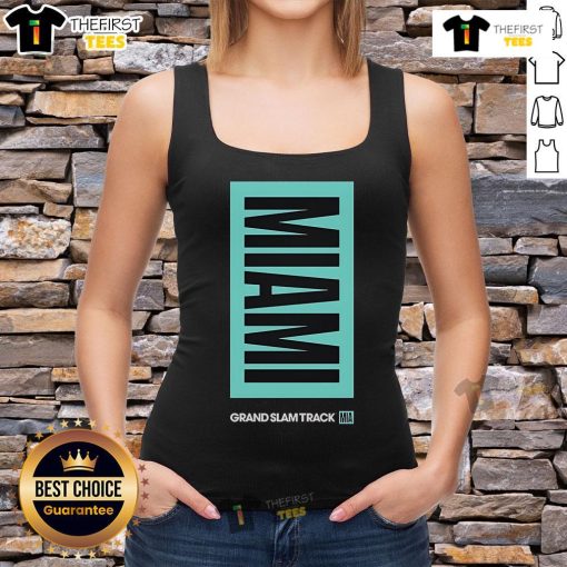 Top Grand Slam Track Miami Tank Top in vibrant colors, perfect for summer workouts and stylish casual wear.