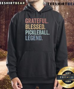Top Grateful Blessed Pickleball Legend Hoodie featuring vibrant colors and a stylish design for pickleball enthusiasts.