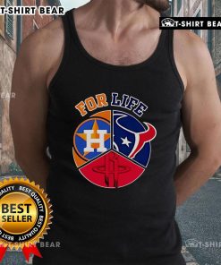 Top Houston Astros Texans and Rockets For Life tank top in vibrant colors, perfect for sports fans and casual wear.