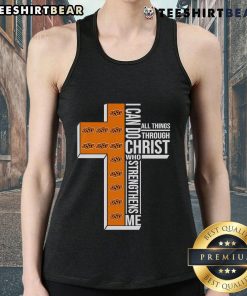 Alt Text: Oregon State Beavers logo tank top with 'I Can Do All Things Through Christ Who Strengthens Me' design.