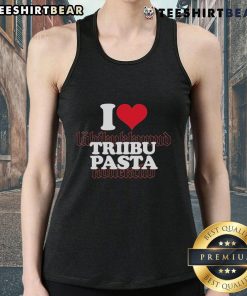 Top I Love Triibupasta tank top featuring a stylish design perfect for pasta lovers and casual wear enthusiasts.