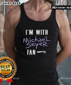 Top Im With Michael Seyer Fan Tank Top from North American Tour 2025, featuring vibrant design and tour details.