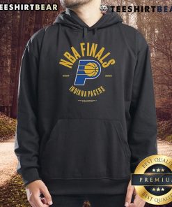 Indiana Pacers 2025 Finals Participant hoodie featuring a charging foul design, perfect for playoff fans.