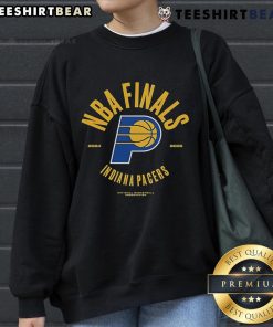 Top Indiana Pacers 2025 Finals Participant sweatshirt featuring a charging foul graphic, perfect for playoff fans.