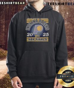 Stylish Top Indiana Pacers 2025 NBA Finals hoodie featuring team colors and logo, perfect for basketball fans.