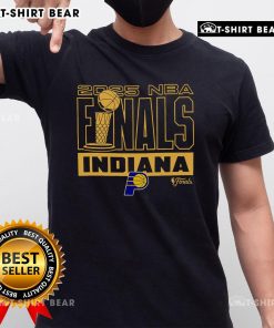 Top Indiana Pacers 2025 NBA Finals Trophy T-Shirt featuring bold graphics celebrating the team's championship victory.