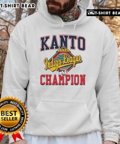Vintage 90s hoodie featuring Top Kanto League Champion design, perfect for retro Pokmon fans and collectors.