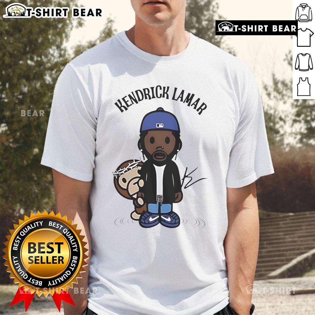 Top Kendrick Lamar With Monkey Chibi T Shirt Top Kendrick Lamar With Monkey Chibi T-Shirt featuring vibrant graphics of Kendrick and a playful monkey design.