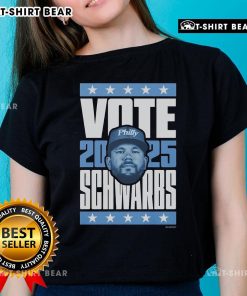 Top Kyle Schwarber 2025 Vote Ladies Tee featuring a stylish design for fans supporting Kyle Schwarber's campaign.