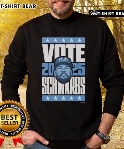 Top Kyle Schwarber 2025 Vote Sweatshirt featuring bold graphics, perfect for fans supporting the MLB star in style.