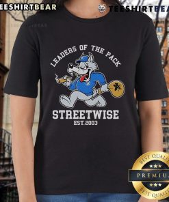 Top Leaders Of The Pack Streetwise Est 2003 ladies tee featuring a stylish design and vibrant colors for trendy outfits.