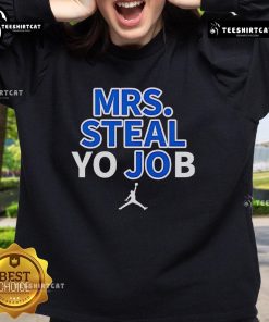 Stylish Top Lexie Hull Mrs. Steal Yo Job sweatshirt featuring bold graphics for fans of basketball and trendy apparel.
