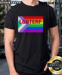 Top LGBT ERF LGBT flag T-shirt featuring vibrant colors and bold design, perfect for pride events and everyday wear.
