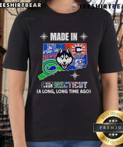 Top Made-In-Connecticut A Long Long Time Ago Ladies Tee in stylish design, perfect for casual wear and showcasing local pride.