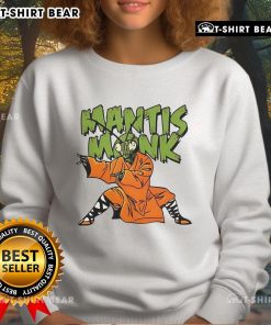 Stylish Top Mantis Monk sweatshirt featuring a unique design, perfect for casual wear and showcasing your love for comfort.