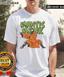 Top Mantis Monk T-Shirt featuring a unique design of a mantis in a meditative pose, perfect for nature and zen enthusiasts.