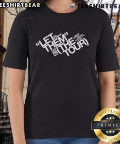 Mel Robbins Let Them Tour 2025 ladies tee featuring a stylish design, perfect for fans of motivational speaking and events.